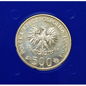 PRL, 500 złotych 1986 - Mundial