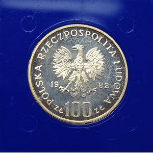 PRL, 100 złotych 1982 Ochrona Środowiska - Czapla