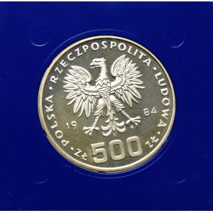 PRL, 500 złotych 1984 Ochrona środowiska - Łabędź