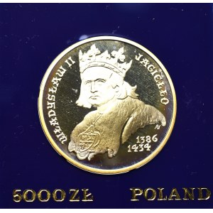 PRL, 5.000 złotych 1989 - Władysław II Jagiełło