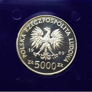 PRL, 5.000 złotych 1989 - Westerplatte
