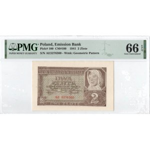 GG, 2 złote 1941 AE - PMG 66EPQ