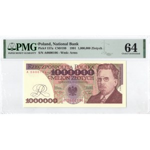 1 mln złotych 1991 A - PMG 64