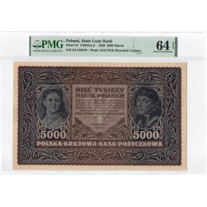 II RP, 5000 marek polskich 1920 III SERJA A - PMG 64EPQ