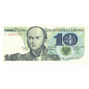 PRL, 10 złotych 1982 A