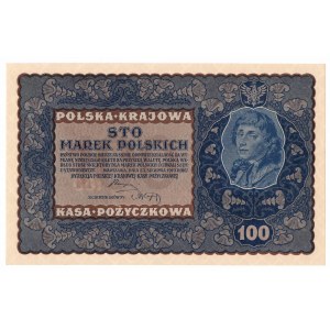 II RP, 100 marek polskich 1919 IE SERJA H