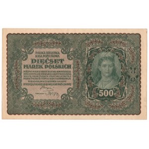 II RP, 500 marek polskich 1919 I SERJA BP