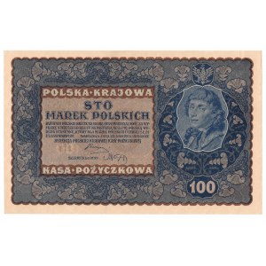 II RP, 100 marek polskich 1919 IH SERJA L