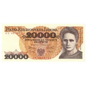 PRL, 20 000 złotych 1989 AK