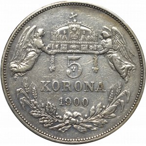Hungary, Franz Joseph, 5 korona 1900