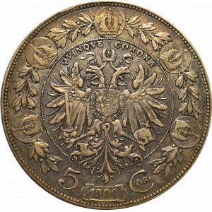 Austria, Franz Joseph, 5 corona 1900