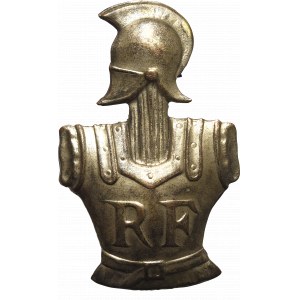 France, Republic, Helmet badge M1915 ENGINNERS