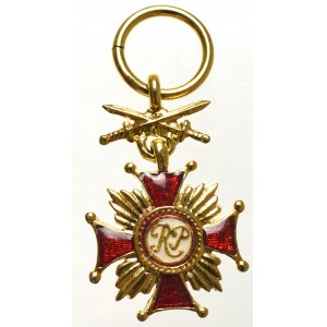 PSZnZ, Miniatura Złotego Krzyża Zasługi z mieczami - Białkiewicz