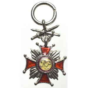 PSZnZ, Miniatura Srebrnego Krzyża Zasługi z mieczami - Białkiewicz