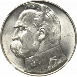 II Rzeczpospolita, 10 złotych 1939 Piłsudski - NGC MS64