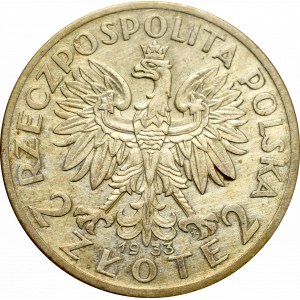 II Republic of Poland, 2 zloty 1933 Polonia