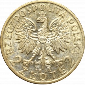II Republic of Poland, 2 zloty 1934 Polonia
