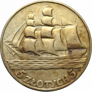 II Republic of Poland, 5 zloty 1936 Ship