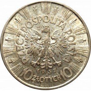 II Rzeczpospolita, 10 złotych 1937 Piłsudski