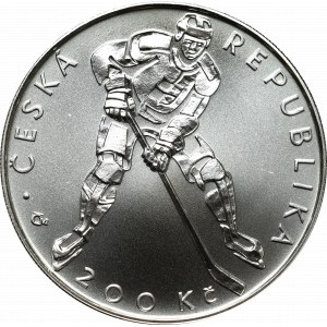 Czechy, 200 koron 2008 - Hokej na lodzie