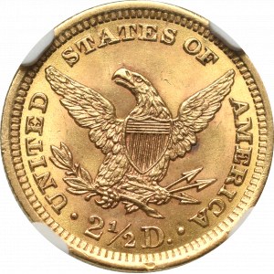 USA, 2-1/2 dollar 1901 - NGC MS63