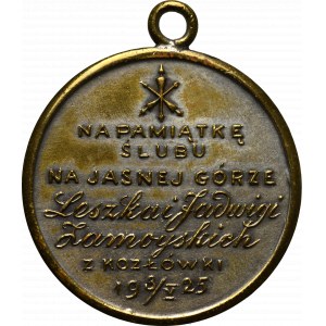 II RP, Medal na pamiątkę ślubu Zamoyskich 1925