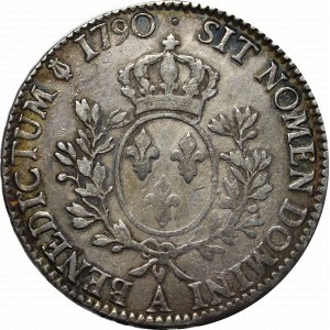 Francja, Ludwik XVI, Ecu 1790, Paryż