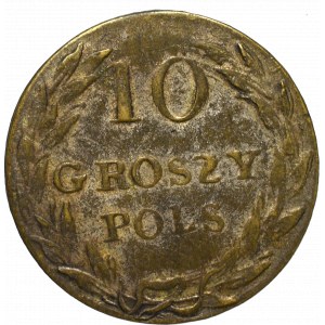 Królestwo Polskie, Mikołaj I, 10 groszy 1816 - ciekawe fałszerstwo z epoki