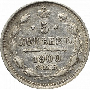 Russia, Nicholas II, 5 kopecks 1900