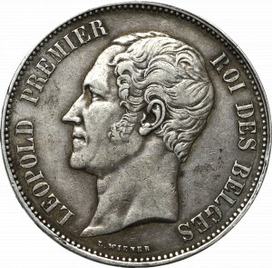 Belgium, 5 francs 1853