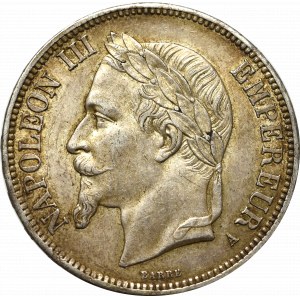 Francja, 5 franków 1867