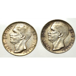 Włochy, 10 lirów 1927 i 1929 (2 egzemplarze)