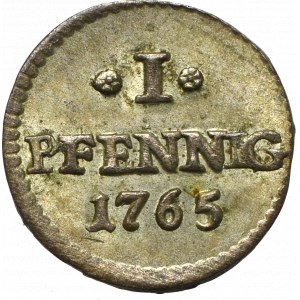 Germany, Saxony, 1 pfennig 1765