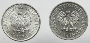 PRL, zestaw 50 groszy 1976-1978 2 szt.