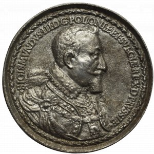 Zygmunt III Waza, Medal Gdańsk bez daty - rzadkość kopia kolekcjonerska