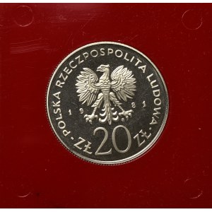 PRL, 20 złotych 1981 Kraków - Próba CuNi