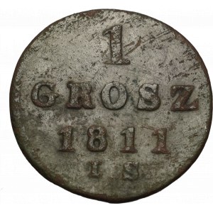 Księstwo Warszawskie, 1 grosz 1811 IS