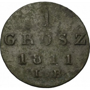 Księstwo Warszawskie, 1 grosz 1811 IS