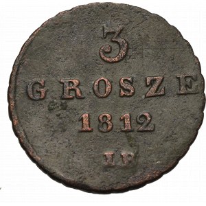 Duchy of Warsaw, 3 groschen 1812