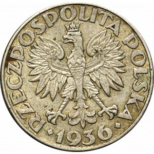 II Rzeczpospolita, 2 złote 1936 Żaglowiec
