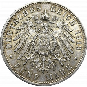 Germany, Hamburg, 5 mark 1913