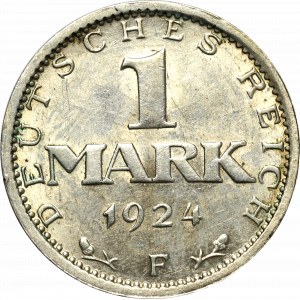 Germany, 1 mark 1924, F