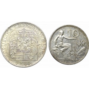 Czechosłowacja, Zestaw 10 i 20 koron