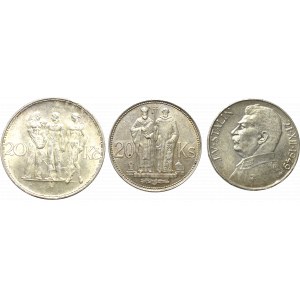 Czechosłowacja, Zestaw 20 i 100 koron