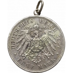 Niemcy, Prusy, 5 marek 1907 zawieszka