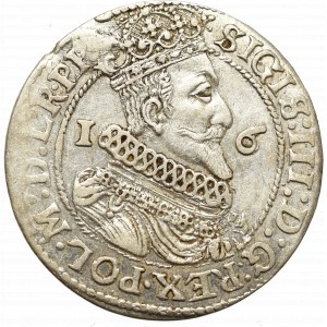 Sigismund III, 18 groschen 1624, Danzig - date overstriked