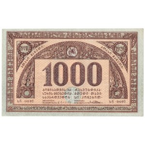 Gruzja, 1000 rubli 1920