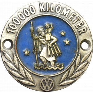 Niemcy, Volkswagen, Plakieta 100.000 kilometrów