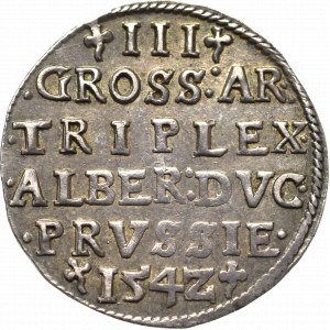 Germany, Preussen, Albrecht Hohenzollern, 3 groschen 1542