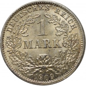 Niemcy, 1 marka 1909 D, Monachium